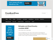 Tablet Screenshot of pressboardpress.com